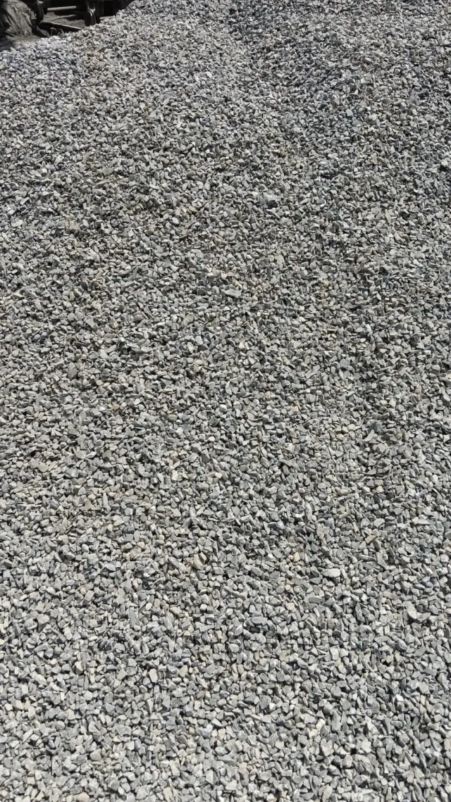 10mm crushed stone aggregate in the Gurukrupa Enterprises yard